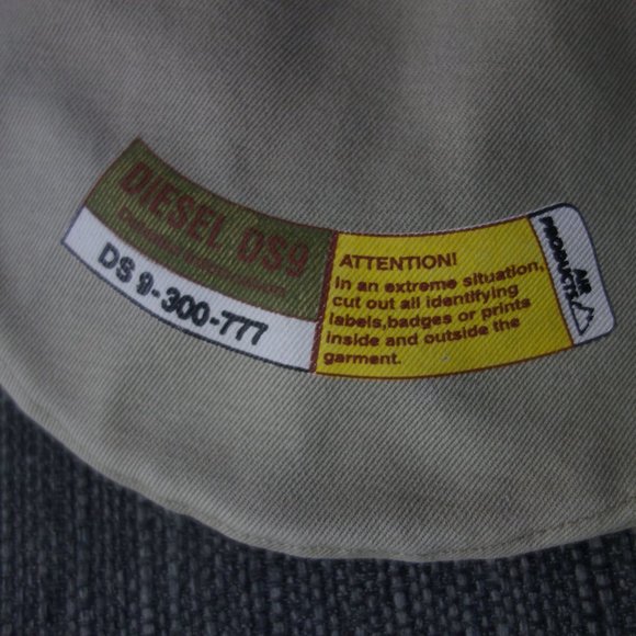 Diesel DS9 Cabbie Style Brown 100% Cotton Made in Italy Adjustable Hat Size I - Picture 2 of 16